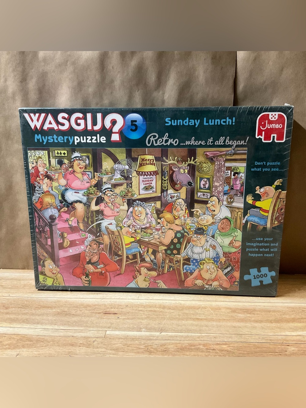 New! Wasgij Mystery Puzzle 1000 pieces 5 Sunday Lunch Retro Jumbo